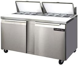 SW60-16C-D Sandwich Unit, 60" W, With 16 Pan Top Openings, 19" Cutting Board & Four Drawers