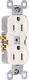 Pass & Seymour 3232WCC21 White 2 Pole Standard Duplex Receptacle 15a