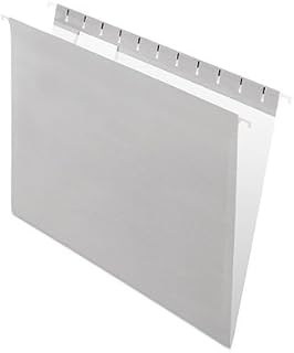 Pendaflex Hanging File Folders, 1/5 Tab, Letter, Gray, 25 per Box -:- Sold as 1 BX
