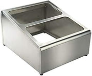 Winco SCPH-33 - Stainless Steel Condiment Packet Holder, 2 Compartments