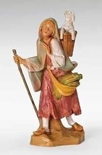 Fontanini by Roman, Miriam The Shepherdess 7.5" Scale Nativity Figure, Made in Italy