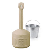 Justrite Adobe Beige / 4 Gallon / Cease-Fire Smoking Receptacles