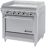 Garland MST47S-E Master Series Heavy Duty 34" Gas Range with 34" Manual Griddle, (1) Storage Base & Electric Ignition