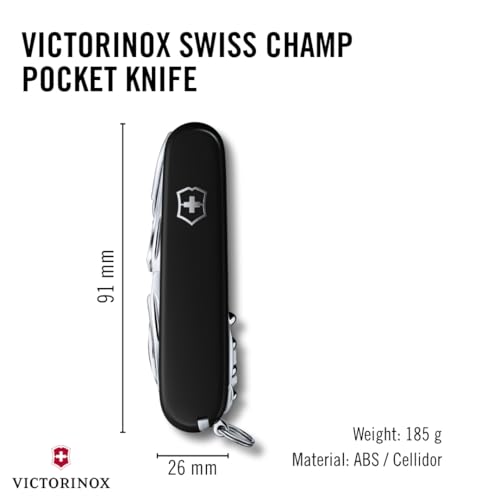 Victorinox Black / SwissChamp / 3.6" Folding Knives