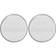 Energizer 2 Count (Pack of 1) / Chrome Silber / A76 LR44 (Pack of 2) Coin & Button Cell