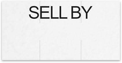 Price Mark Sales Sell By Pricing Label White | 17000/Box