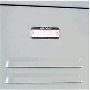 Infinity Single-Tier One-Door Locker with Recessed Handle by Global Industrial – Stainless Steel, Grey, Model 254121GY
