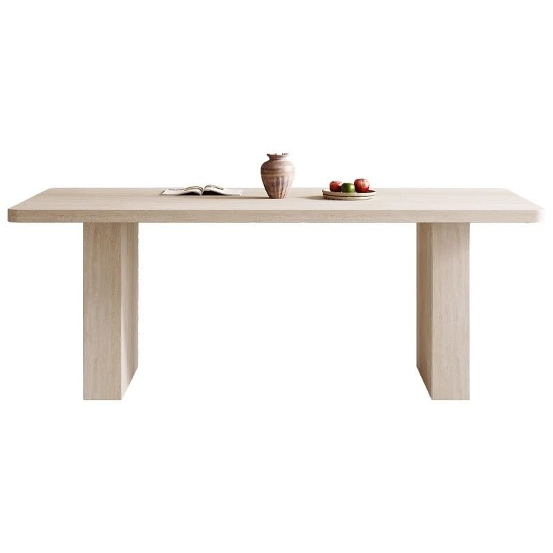 Mesa De Jantar Rock Plate Dining Table Rectangular Light Luxury Small Household Diner Table by JOYNOW – 180x80x75cm, One Color, Model 8524
