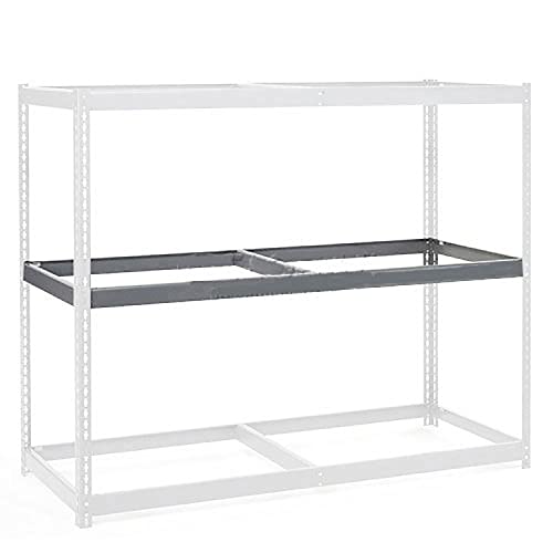 Additional Level For Wide Span Rack 96"W x 36"D No Deck 800 Lb Capacity by Global Industrial – Grey, Model 716263