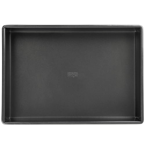 Winco 13" x 9" / Steel / Black Rectangular Cake Pans