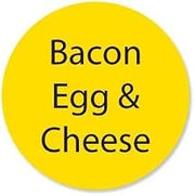 DayMark - 111258 - DuraMark 1 in Round Bacon Egg and Cheese Label