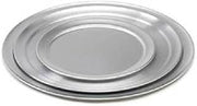 Royal Industries Pizza Tray, Wide rim Aluminum, 8"", Rim Width: 1-1/4"", Commercial Grade