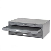 54" W Flat File Cabinet by Global Industrial – Alloy Steel, Grey, Model 506827GY