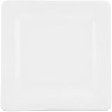 Elite Global Solutions 7" White Square Pebble Creek Melamine Square Plate | Dishwasher safe, Shatterproof, Restaurant service, Great for Entrees, Salads, Desserts and Appetizers
