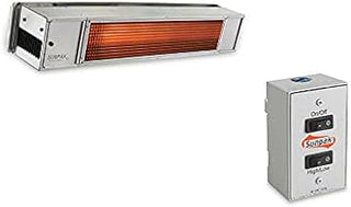 SUNPAK Two Stage Hardwired 25,000 and 34,000 BTU Stainless Steel Heater - NG