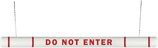 ClearanceGard 4″ x 80″ Clearance Bar Kit – Do Not Enter Lettering - Innoplast (White Red Tape)