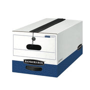 Bankers Box Letter / 12 x 10 x 24 inches / WHITE/BLUE Storage File Boxes