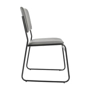 Flash Furniture Gray Vinyl/Black Frame / Set of 5 / Contemporary Home Office Desk Chairs