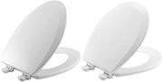 Bemis Toilet Seat Bundle with Easy Clean & Change Hinges | Elongated & Round Seats