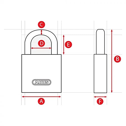ABUS 20 mm / Aluminium / 1 Keyed Padlocks