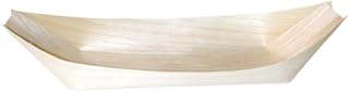 500 Pcs Wooden Boat Dishware, L:9.7 x W: 4.5 x B: 5.3 x 3.5in by Packnwood