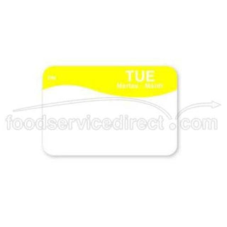 DissolveMark 1 in x 1 1/2 in Tuesday Label by DayMark – Model 1100812