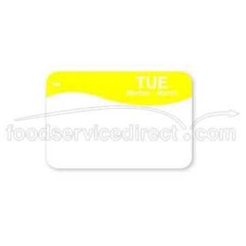 DissolveMark 1 in x 1 1/2 in Tuesday Label by DayMark – Model 1100812