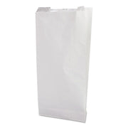 Bagcraft Grease-Resistant Single-Serve Bags, 6" X 6.5", White, 2,000/carton