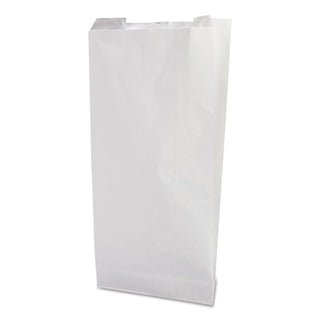 Bagcraft Grease-Resistant Single-Serve Bags, 6" X 6.5", White, 2,000/carton
