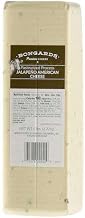 Bongards Processed American Cheese Loaf, Jalapeno Flavor, 5 Pound, 6-Count Case, Made with Real Cheese, Contains Milk, Gluten-Free, rBST-Free