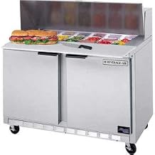 Beverage Air SPE48HC-12C Two-Section Sandwich Top Refrigerated Counter