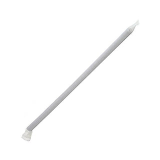 Karat 7.75'' Jumbo Straws (5mm) Paper Wrapped - Black - 12,000 ct