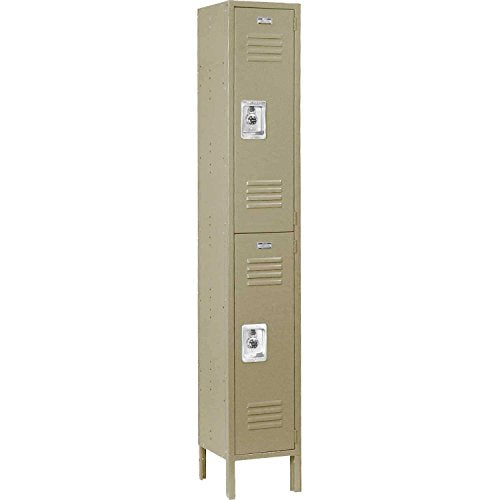 Infinity Two-Tier Two-Door Locker with Recessed Handle & by Global Industrial – Tan, Model 254125TN