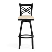 Flash Furniture Tan Vinyl Seat/Black Metal Frame / Set of 1 / Traditional Barstools