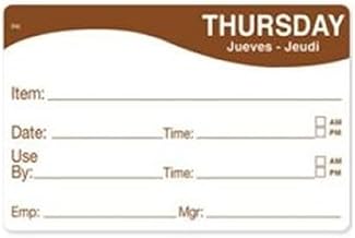 DayMark - 1124674 - Remark 2 in x 3 in Thursday Label