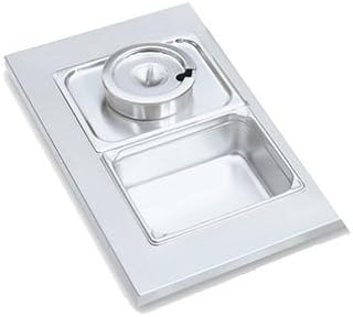 Vollrath Adaptor Plate, 1/2 size, with (1) 8-3/8" hole, fits 78184, 300 series stainless steel, Made in USA, 19198