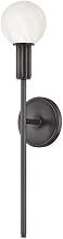Hudson Valley Lighting Murray Hill 22" Wall Sconce | Distressed Bronze Finish | Alabaster Shade | Modern 1-Light Sconce | Made of Steel and Stone | 4.5" W x 22" H x 5" E | 9281-DB