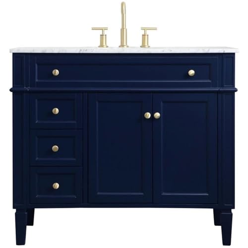 Elegant Decor 40" - Single / Blue / Modern Wheel Care