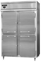 DL2FES-HD Extra-Wide Two Section Reach In Freezer, 57" W, Shallow Depth & Half-Height Doors
