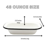 Tablecraft 4 / 11" L x 8" W x 2.3" H / Serving Pan 11 by 8.25, 2.5 Deep Bakers
