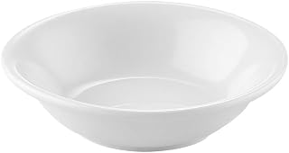 CAC China UVS-32 Fruit Dish 3.5oz 4 1/2" Porcelain Round, Super White, Set of 36
