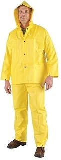 MCR Safety 3003X2 Wizard Yellow Double-Coated PVC Rain Suit, Xx-Large, Yellow