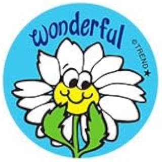 Trend Enterprises Wonderful/Flower Scent Retro Scratch 'n Sniff Stinky Stickers by Trend; 24 Seals/Pack - Authentic 1980s Designs!