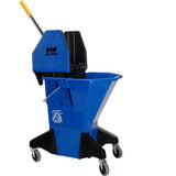Franklin - - Mop Bucket with Wringer by Franklin Machine Products – 25.0 liters, Plastic, Blue, Model 1591099