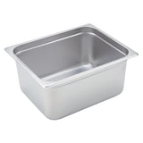 222026931 22 Gauge Stainless Steel Steam Table Pan by Value Series – 12.75 Inch X 10.5 Inch X 6 Inch, 10.0 quarts, 22 ga 18/8 Stainless Steel, Silver, Model 913-251