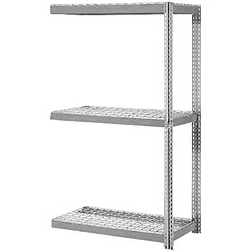 Expandable Add-On Rack 72x24x84 3 Level Wire Deck 750 lb. Cap Per Level GRY by Global Industrial – Alloy Steel, Gray, Model 716449