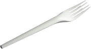KITCH 24/7 Compostable White Forks, 6.3 inch, PLA Bioplastic, 1000 per Case