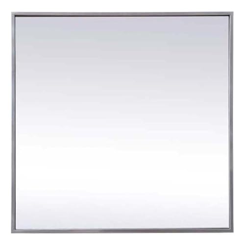 Elegant Decor Silver / 24"L x 24"W / Modern Wheel Care