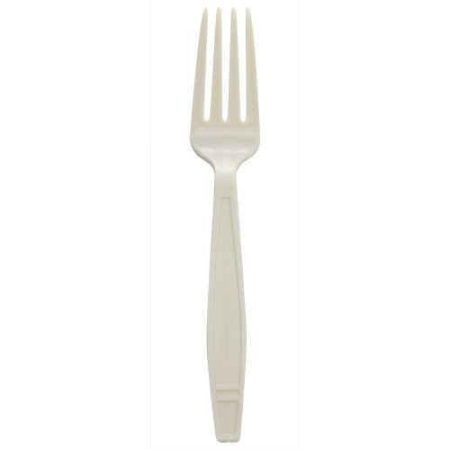 Karat Earth KE-U2020 Bio Based Heavy Weight Fork - Natural (Case of 1000)