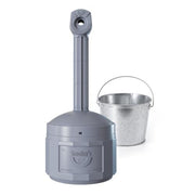 Justrite Grey / 4 Gallon / Cease-Fire Smoking Receptacles